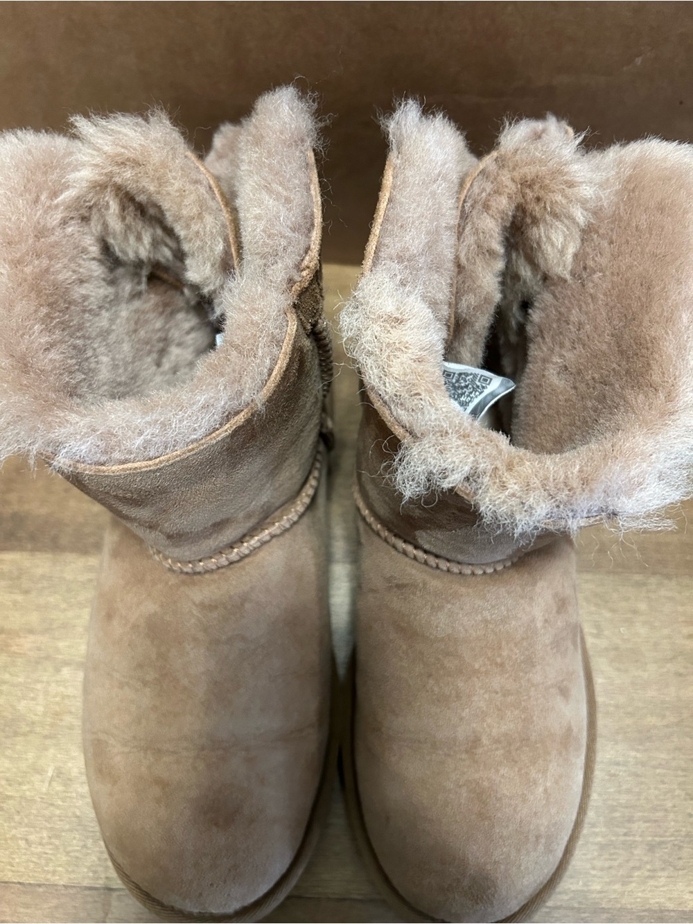UGG Mini Bailey Bow II Suede Shearling Boots Size 6 - Picture 5 of 5